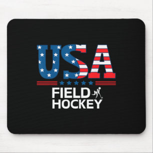 Tapis De Souris Drapeau États-Unis Hockey Sur Gazon Équipe Usa Spo