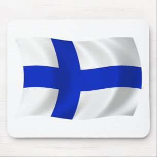 Tapis De Souris Drapeau finlandais Mousepad