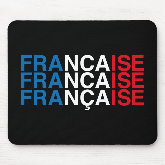 Tapis De Souris Drapeau français (Devant)