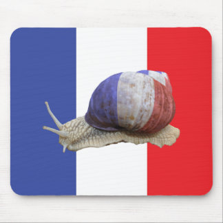 Tapis De Souris Drapeau français d'escargot
