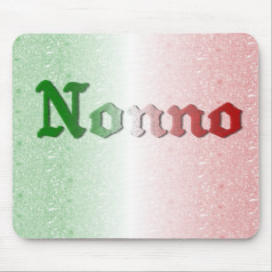 Tapis de souris drapeau grand-père italien Nonno