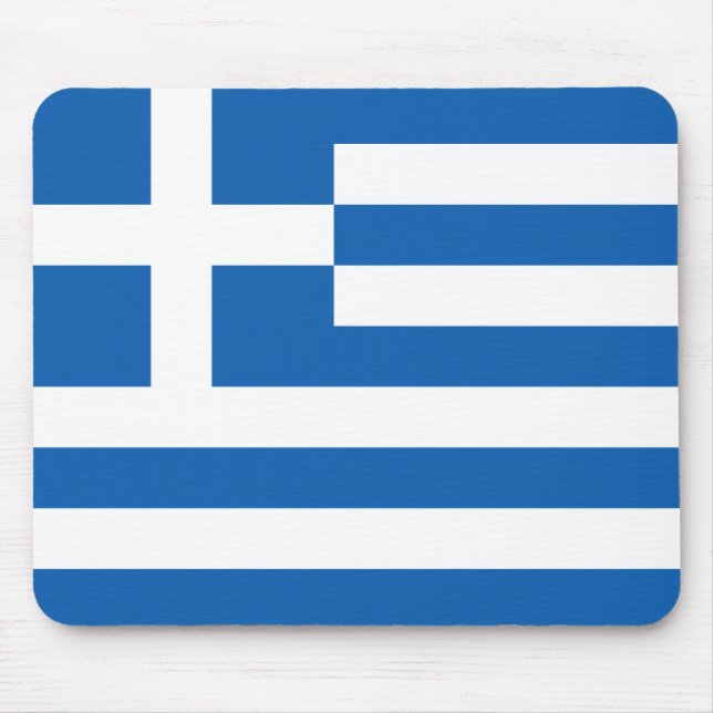 Tapis De Souris Drapeau grec (Grèce) (Devant)