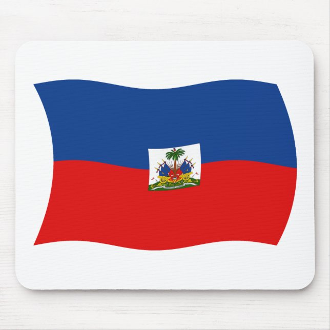 Tapis De Souris Drapeau Haïti Mousepad (Devant)
