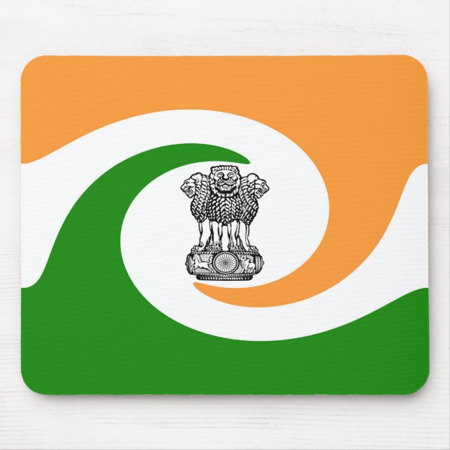 Tapis De Souris Drapeau indien (Devant)