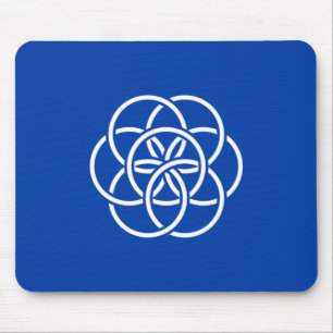 Tapis De Souris Drapeau international de la planète Terre