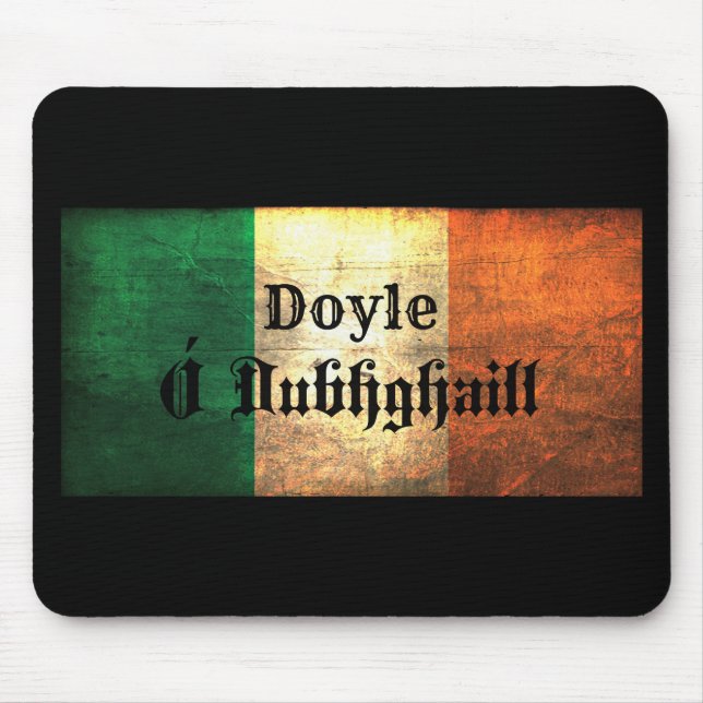 Tapis De Souris Drapeau irlandais de Doyle (Devant)