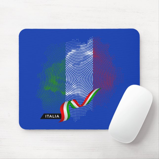 Tapis De Souris Drapeau italien (Avec souris)