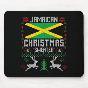 Tapis De Souris Drapeau jamaïcain Sweat de Noël
