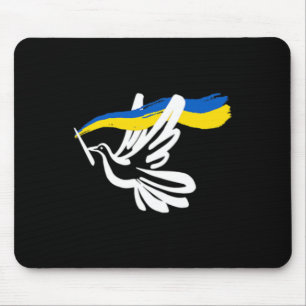 Tapis De Souris Drapeau jaune bleu ukrainien avec soutien de colom