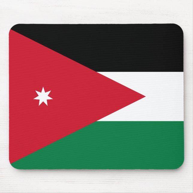 Tapis De Souris Drapeau Jordanie (Devant)