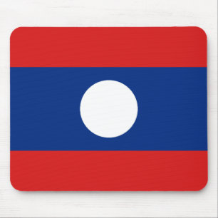 Tapis De Souris Drapeau laotien Mousepad