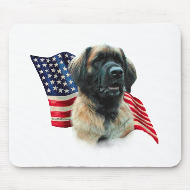 Tapis De Souris Drapeau Leonberger (Devant)