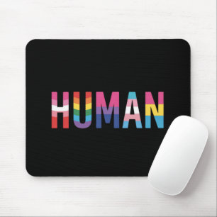 Tapis De Souris Drapeau LGBT humain Mois de la fierté gay Transgen