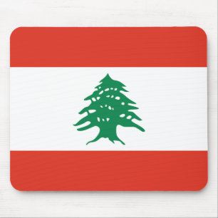 Tapis De Souris Drapeau libanais Mousepad