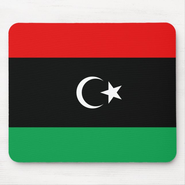 Tapis De Souris Drapeau libyen Mousepad (Devant)