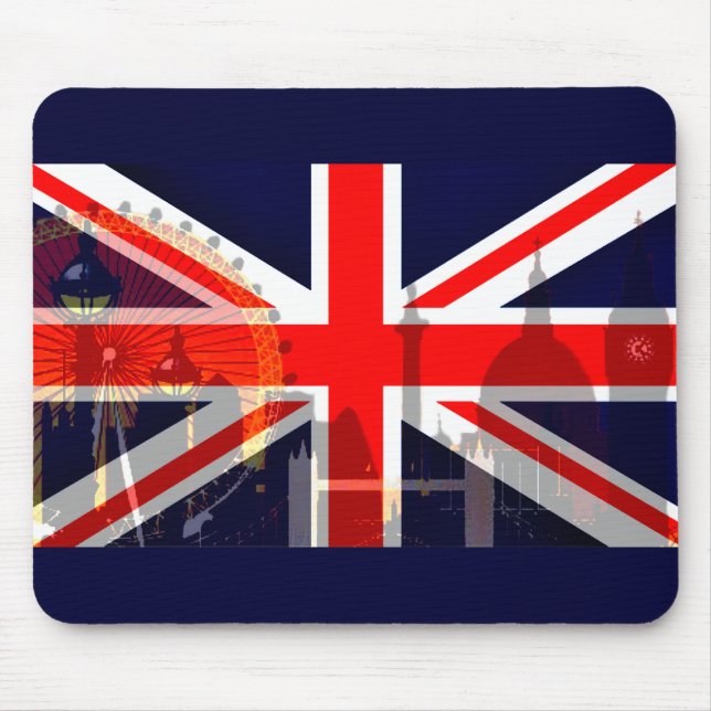 Tapis De Souris Drapeau Londres-Royaume-Uni_ (Devant)