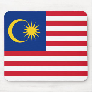 Tapis De Souris Drapeau malaisien Mousepad