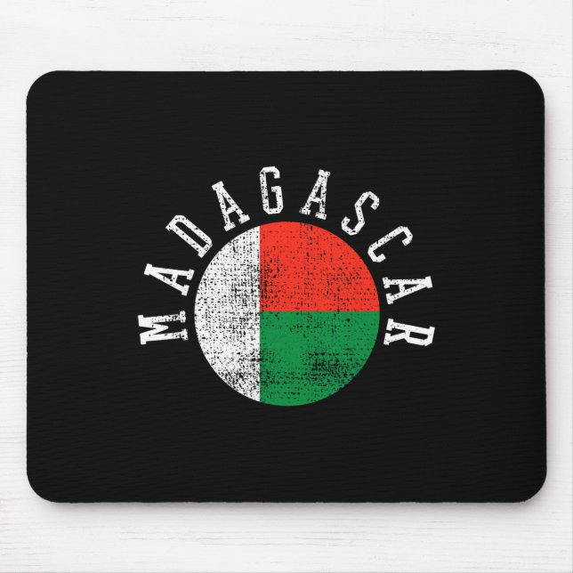 Tapis De Souris Drapeau malgache de Madagascar (Devant)