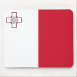 Tapis De Souris Drapeau Malte<br><div class="desc">Drapeau patriotique de Malte.</div>