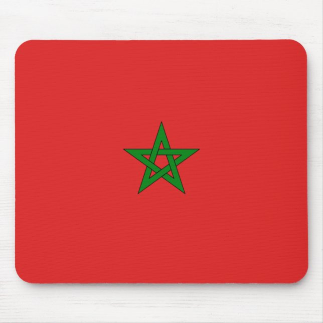 Tapis De Souris Drapeau marocain Mousepad (Devant)