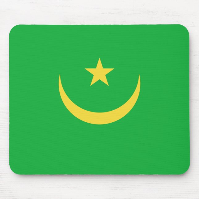 Tapis De Souris Drapeau mauritanien Mousepad (Devant)