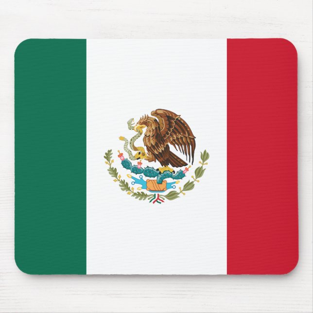 Tapis De Souris Drapeau Mexicain - Drapeau du Mexique (Devant)