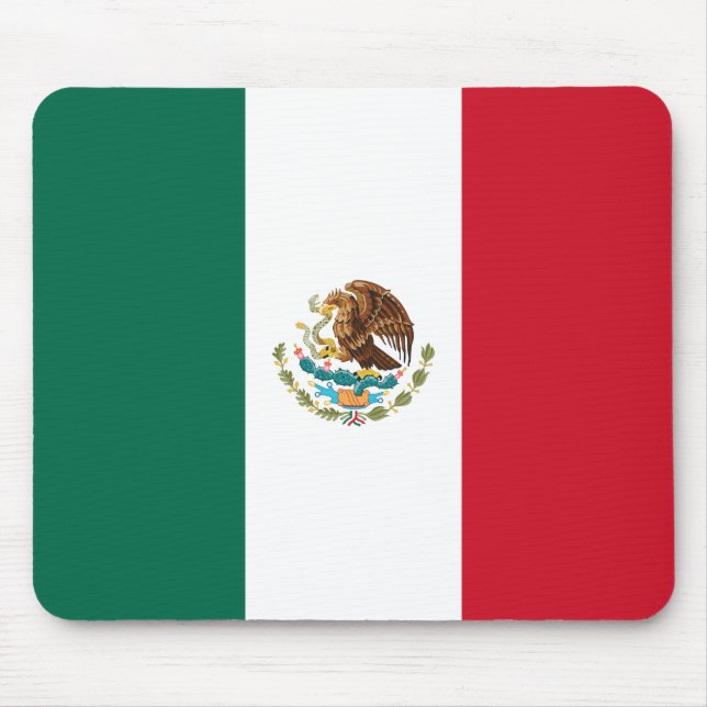 Tapis De Souris Drapeau mexicain (Mexique) (Devant)