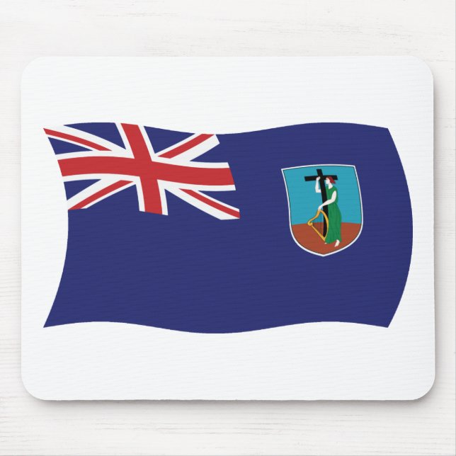 Tapis De Souris Drapeau Montserrat Mousepad (Devant)