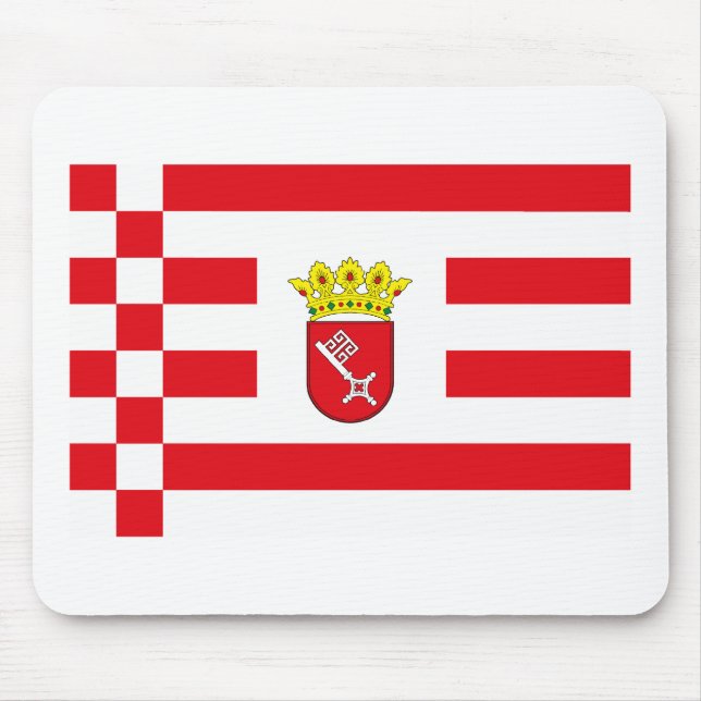 Tapis De Souris Drapeau Mousepad de Brême (Devant)