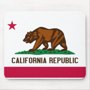 Tapis De Souris Drapeau Mousepad de la Californie