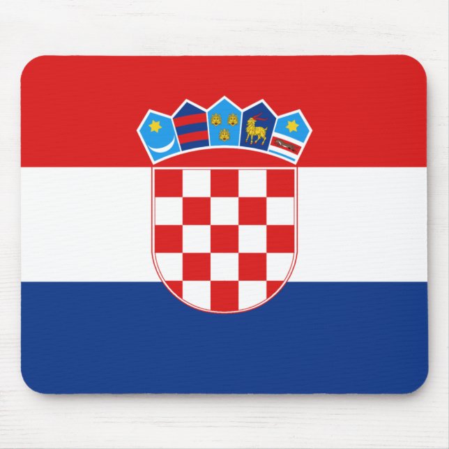 Tapis De Souris Drapeau Mousepad de la Croatie (Devant)