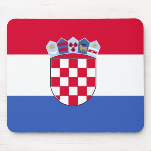 Tapis De Souris Drapeau Mousepad de la Croatie (Devant)