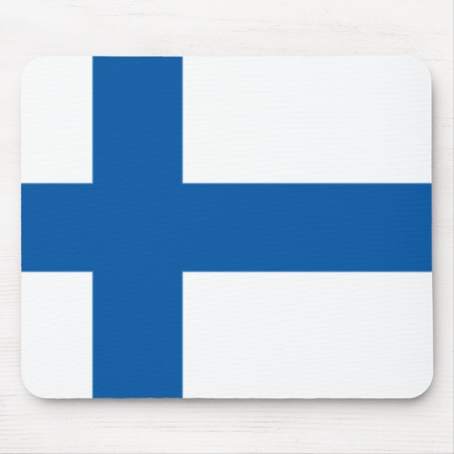 Tapis De Souris Drapeau Mousepad de la Finlande (Devant)