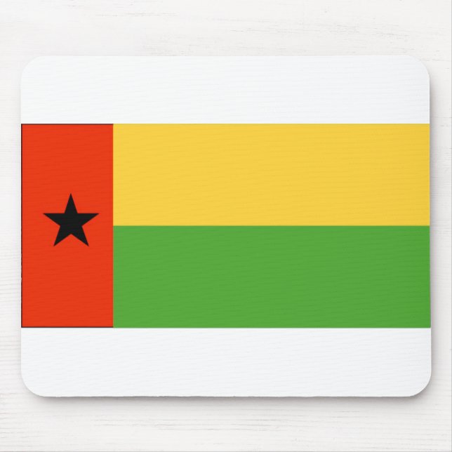 Tapis De Souris Drapeau Mousepad de la Guinée-Bissau (Devant)