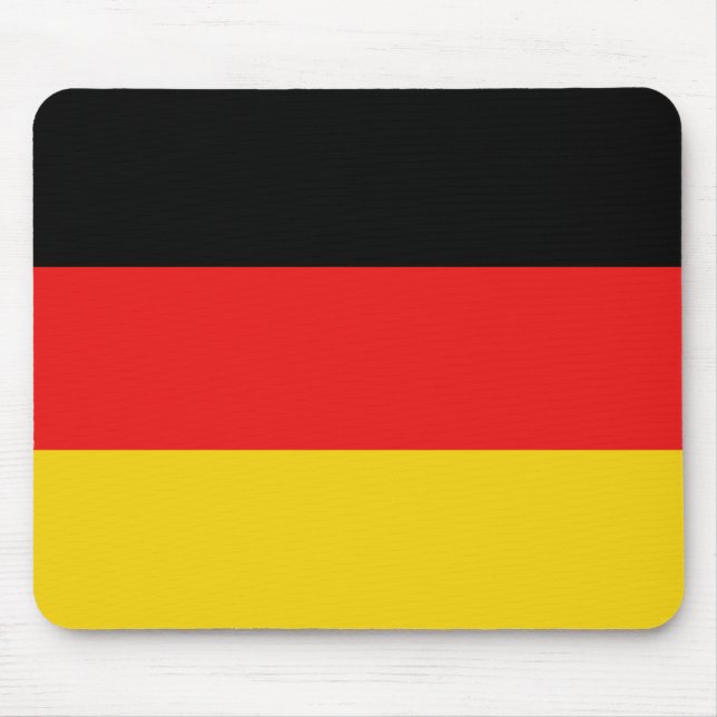 Tapis De Souris Drapeau Mousepad de l'Allemagne (Devant)