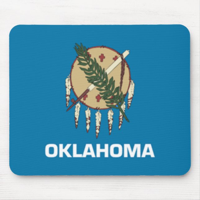 Tapis De Souris Drapeau Mousepad de l'Oklahoma (Devant)