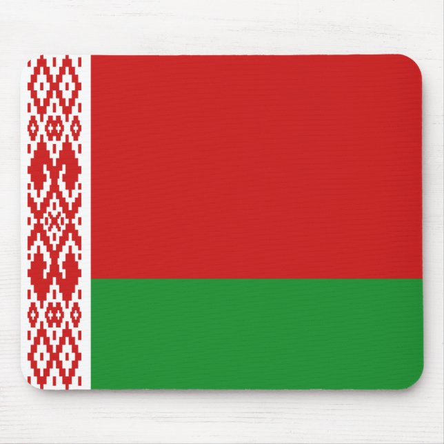 Tapis De Souris Drapeau Mousepad du Belarus (Devant)