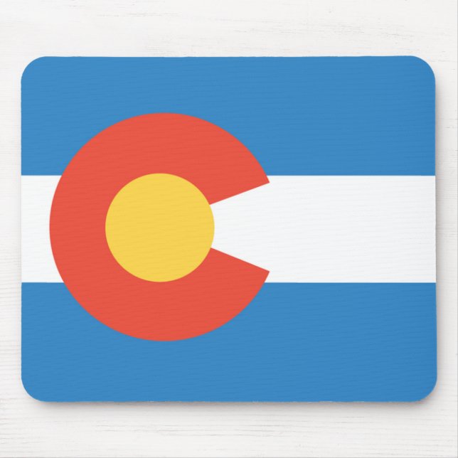 Tapis De Souris Drapeau Mousepad du Colorado (Devant)