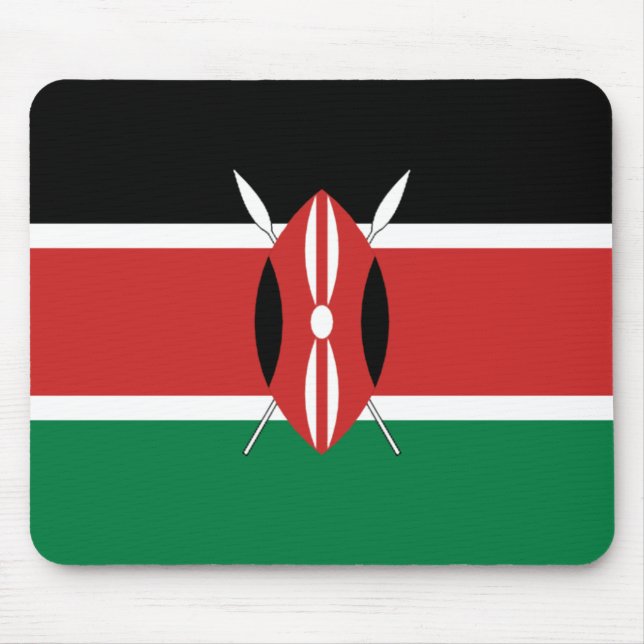 Tapis De Souris Drapeau Mousepad du Kenya (Devant)