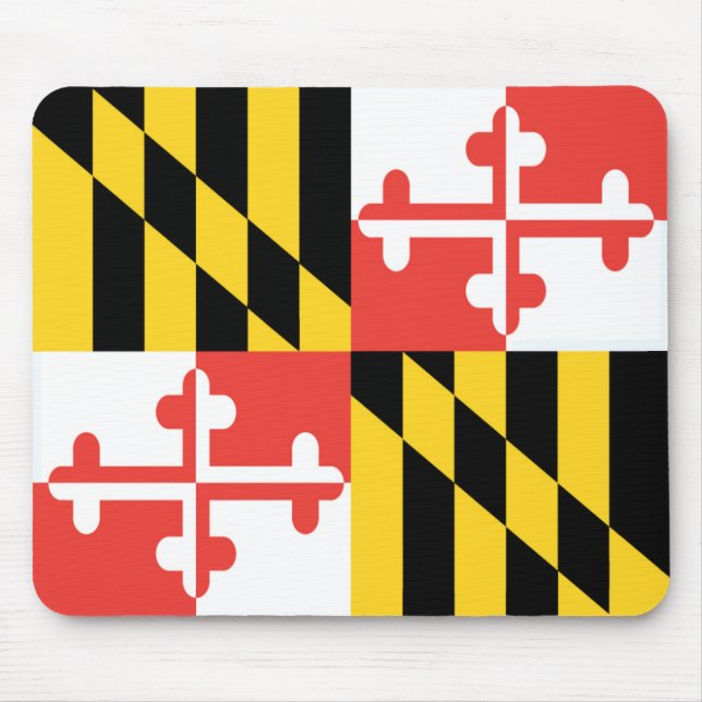 Tapis De Souris Drapeau Mousepad du Maryland (Devant)