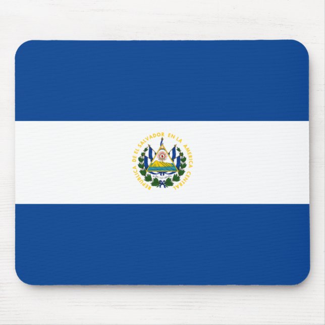 Tapis De Souris Drapeau Mousepad du Salvador (Devant)