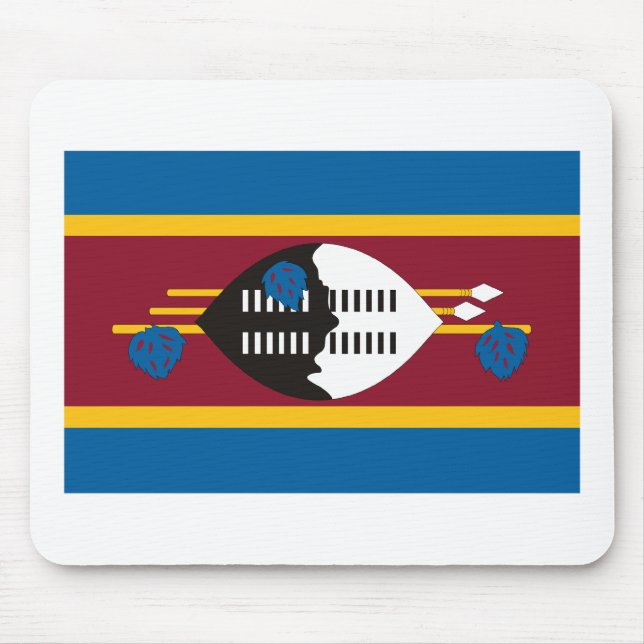 Tapis De Souris Drapeau Mousepad du Souaziland (Devant)