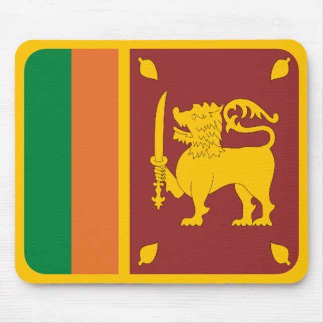 Tapis De Souris Drapeau Mousepad du Sri Lanka (Devant)