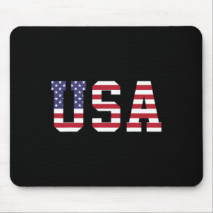Tapis De Souris Drapeau national américain des États-Unis 4 juille