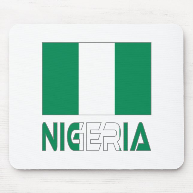 Tapis De Souris Drapeau nigérian et Nigeria (Devant)