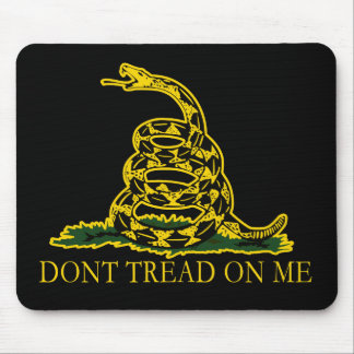 Tapis De Souris Drapeau noir et jaune, ne me touchez pas !