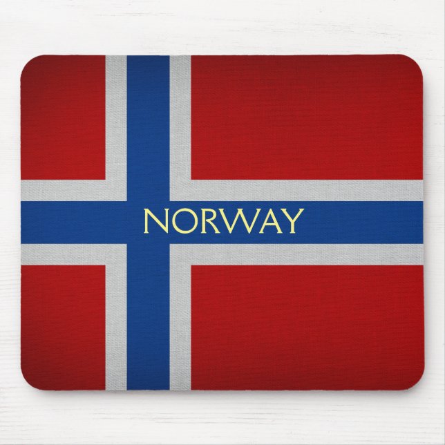 Tapis De Souris Drapeau norvégien (Devant)