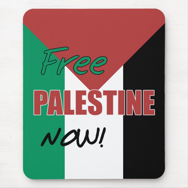Tapis De Souris Drapeau palestinien libre (Devant)
