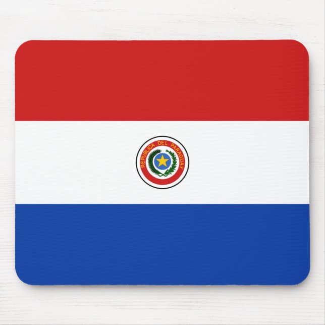 Tapis De Souris Drapeau paraguayen Mousepad (Devant)