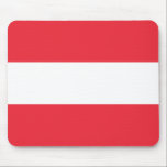 Tapis De Souris Drapeau patriotique autrichien<br><div class="desc">Le drapeau national de l'Autriche.</div>
